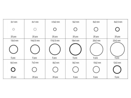 YATO O-gyűrű készlet 225 db