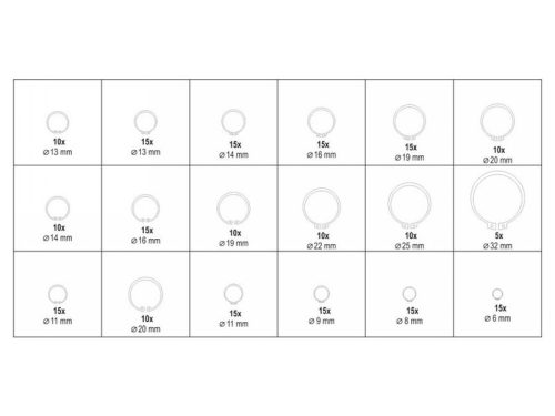 YATO Seeger gyűrű készlet külső-belső 225 db