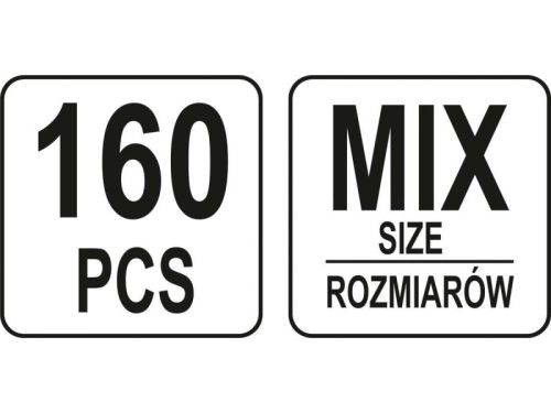 YATO Kábel csatlakozó készlet 160 részes