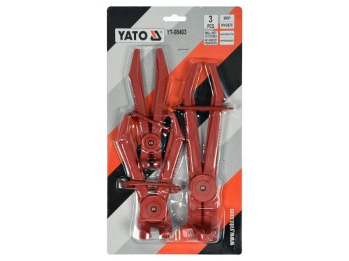 YATO Flexibilis csőszorító hajlított készlet 3 részes