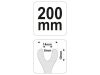 YATO Kárpitkiszedő 200 mm