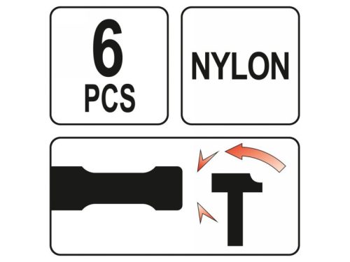 YATO Műanyag véső készlet 6 részes