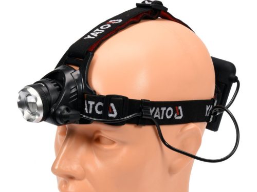 YATO Elemes LED fejlámpa XM-L2 CREE állítható fókusszal