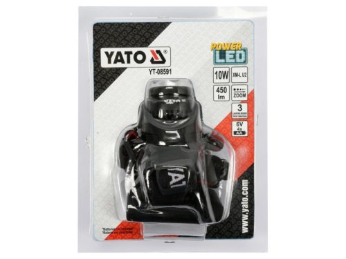 YATO Elemes LED fejlámpa XM-L2 CREE állítható fókusszal