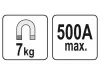 YATO Hegesztő földelő mágnes 500A 7kg