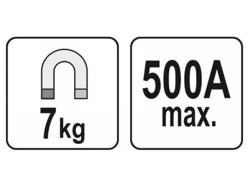 YATO Hegesztő földelő mágnes 500A 7kg