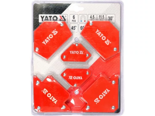 YATO Hegesztési munkadarabtartó mágnes készlet 6 részes