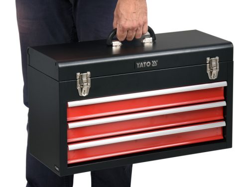 YATO Szerszámosláda fém 3 fiók