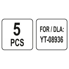 YATO Akasztó perforált falhoz (5 db)