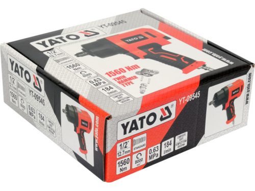 YATO Pneumatikus ütvecsavarozó 1/2" 1560 Nm