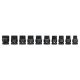 YATO Gépi dugókulcs készlet 10 részes 1/2" 10-22 mm CrMo