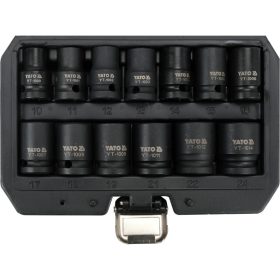   YATO Gépi dugókulcs készlet 13 részes 1/2" 10-24 mm CrMo