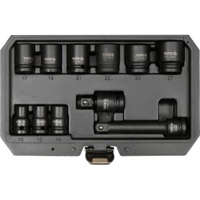   YATO Gépi dugókulcs készlet 11 részes 1/2" 10-27 mm CrMo