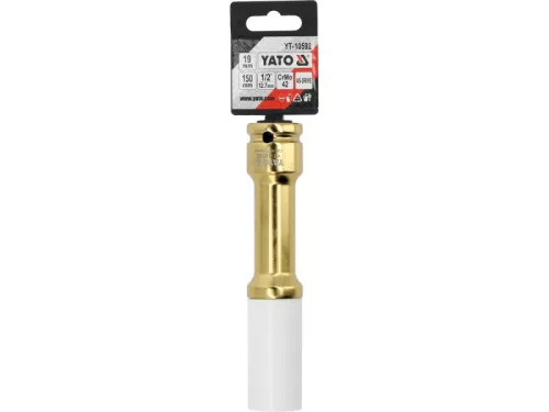 YATO Hosszú gépi dugókulcs alufelnihez 19 mm 1/2"