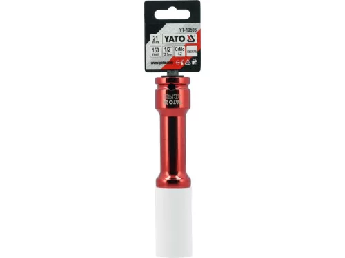 YATO Hosszú gépi dugókulcs alufelnihez 21 mm 1/2"
