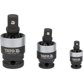   YATO Gépi csuklós csatlakozó készlet 3 részes 1/4" 3/8" 1/2" CrMo