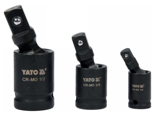 YATO Gépi csuklós csatlakozó készlet 3 részes 1/4 - 3/8 - 1/2"