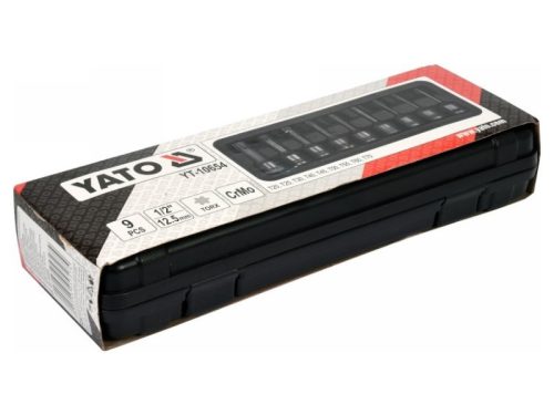 YATO Gépi hosszú bit dugókulcs készlet 9 részes Torx 1/2" T20-T70 CrMo