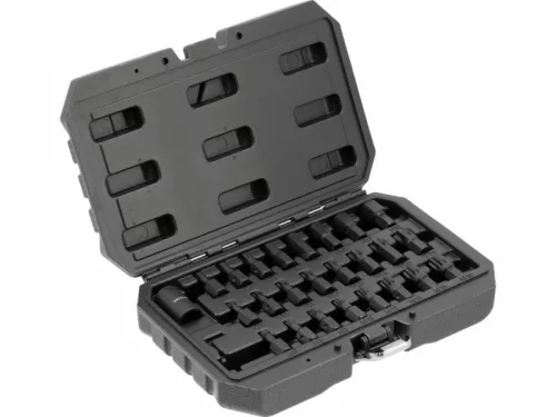 YATO Ütvecsavarozó bitfej készlet 1/2" 25 részes