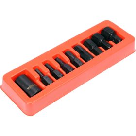   YATO Gépi imbusz bit készlet 9 részes 1/2" 6-19 mm dugókulcs adapterrel