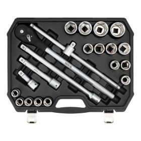 YATO Dugókulcs készlet 3/4" 21 részes 21-50 mm CrV