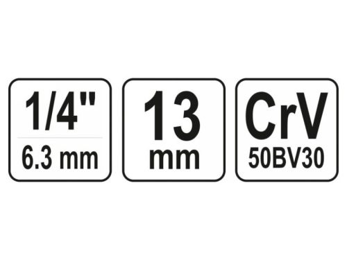 YATO Dugókulcs 1/4" 13 mm CrV