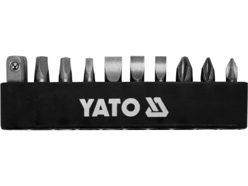 YATO Racsnis csavarbehajtó bit készlet 11 részes CrV
