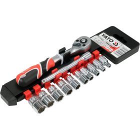 YATO Dugókulcs készlet 12 részes 1/4" 4-13 mm CrV