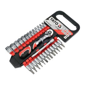 YATO Dugókulcs készlet 28 részes 1/4" 4-13 mm CrV