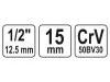YATO Dugókulcs Spline 1/2" 15 mm CrV