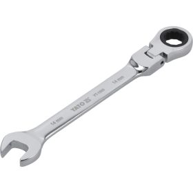   YATO Racsnis csuklós csillag-villáskulcs 14 mm / 185 mm 72T CrV