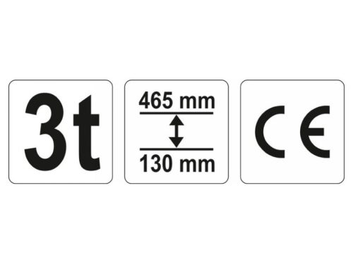 YATO Hidraulikus krokodil emelő 3 t