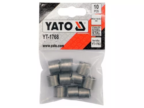 YATO Menetjavító betét inox M12 (10 db)