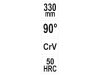 YATO Hajlított csőrű fogó 90° 330 mm CrV
