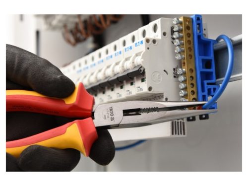 YATO Hosszúcsőrű fogó egyenes 160 mm 1000 V-ig szigetelt CrV