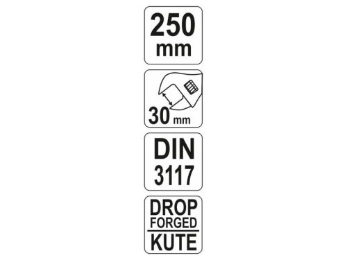 YATO Állítható villáskulcs 0-29 / 250 mm