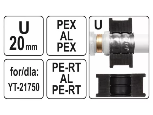 YATO Krimpelő betét YT-21750 krimpelőhöz U-típus 20 mm