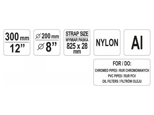 YATO Szíjas csőfogó 300 mm