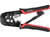 YATO Krimpelő fogó 190 mm UTP hálózati/RJ45 és telefon/RJ11 csatlakozókhoz