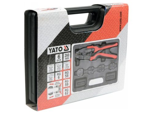 YATO Krimpelő fogó cserélhető pofakészlettel 260 mm