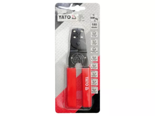 YATO Krimpelő fogó 180 mm/0,08-6 mm2