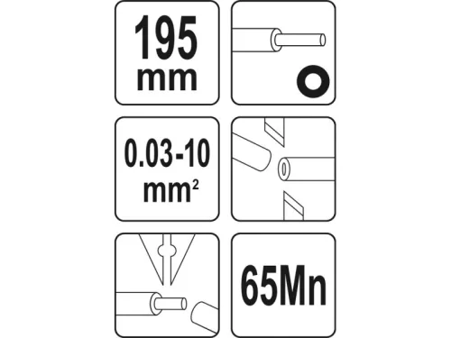YATO Automata blankoló fogó 195 mm/0,03 - 10,0 mm2