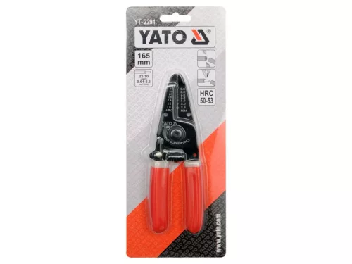 YATO Blankoló fogó 165 mm/0,64-2,6 mm2