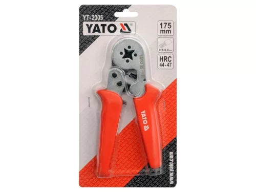 YATO Krimpelő fogó 180 mm/0,2-6,0 mm2