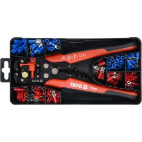   YATO Krimpelő fogó 205 mm/0,2-6,0 mm2 és 190 részes kábelsaru készlet
