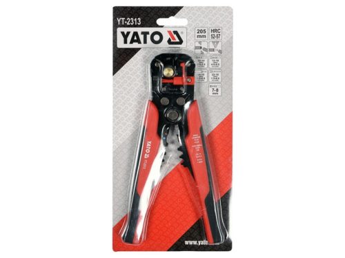 YATO Blankoló és krimpelő fogó 205 mm/0,2-6,0 mm2
