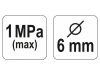 YATO Pumpafej 6 mm (kerék szelephez)