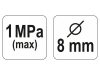 YATO Pumpafej 8 mm (kerék szelephez)