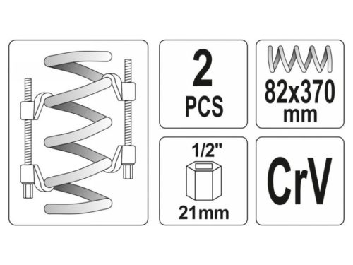YATO Rugóösszehúzó 82 x 370 (2 db)