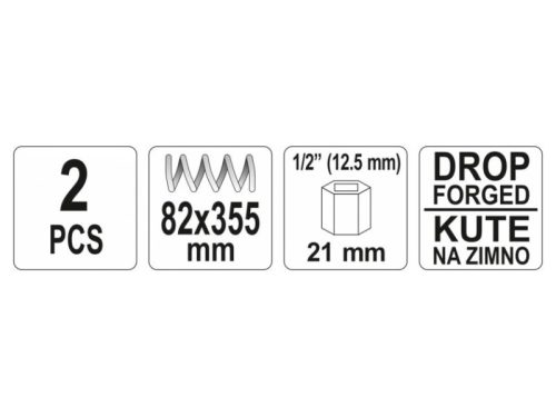 YATO Rugóösszehúzó 82 x 355 (2 db)